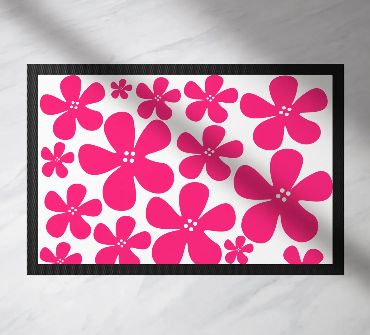 Pink flowers pattern zerbino da baobabprintstore