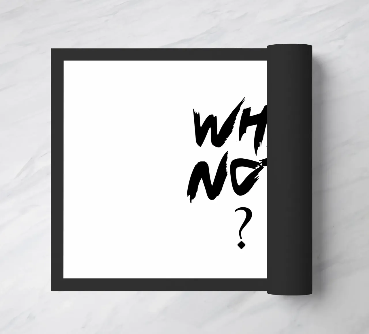 Why Not Simple Typography doormat by YV TYPOGRAPHY