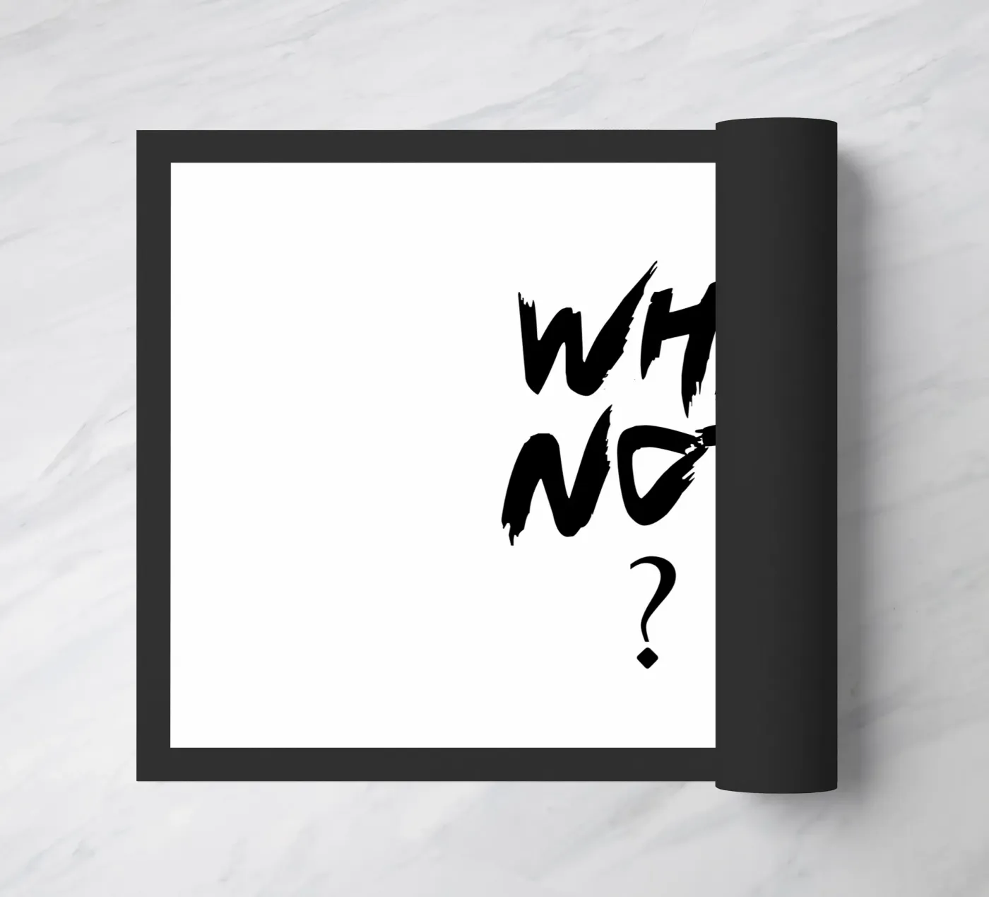 Warum nicht einfache Typografie Fußmatte von YV TYPOGRAPHY