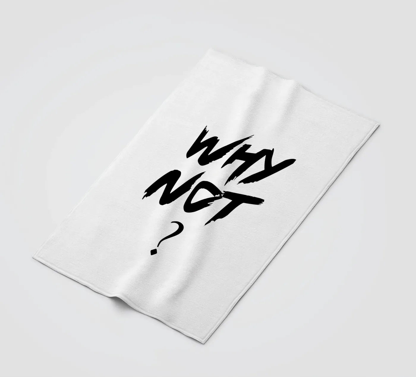 Why Not Simple Typography fleece blanket by YV TYPOGRAPHY