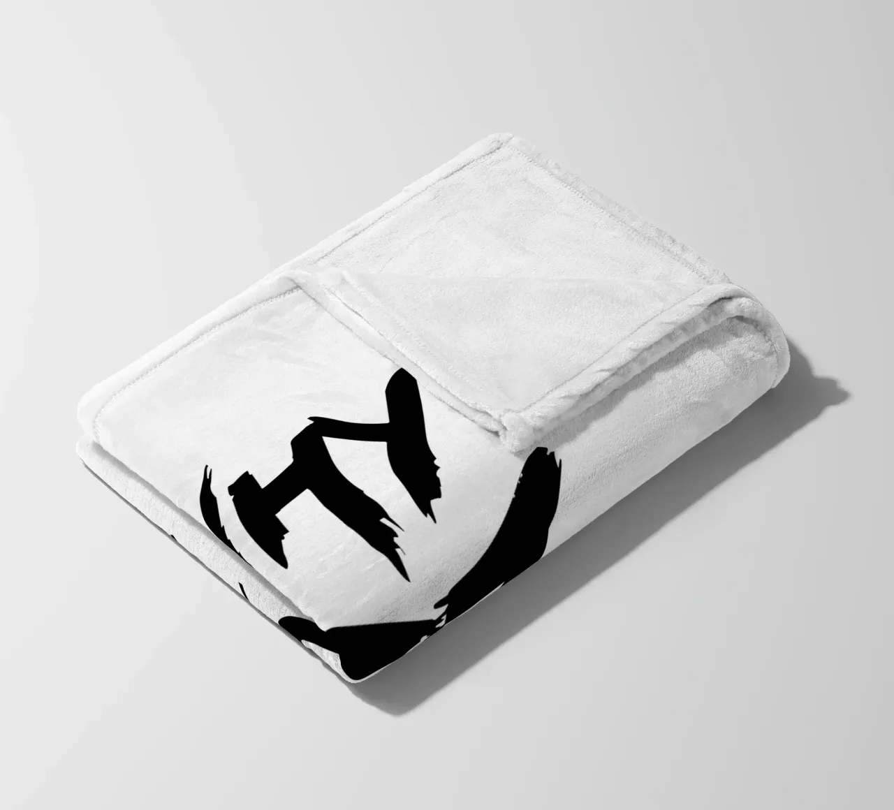 Why Not Simple Typography fleece blanket by YV TYPOGRAPHY