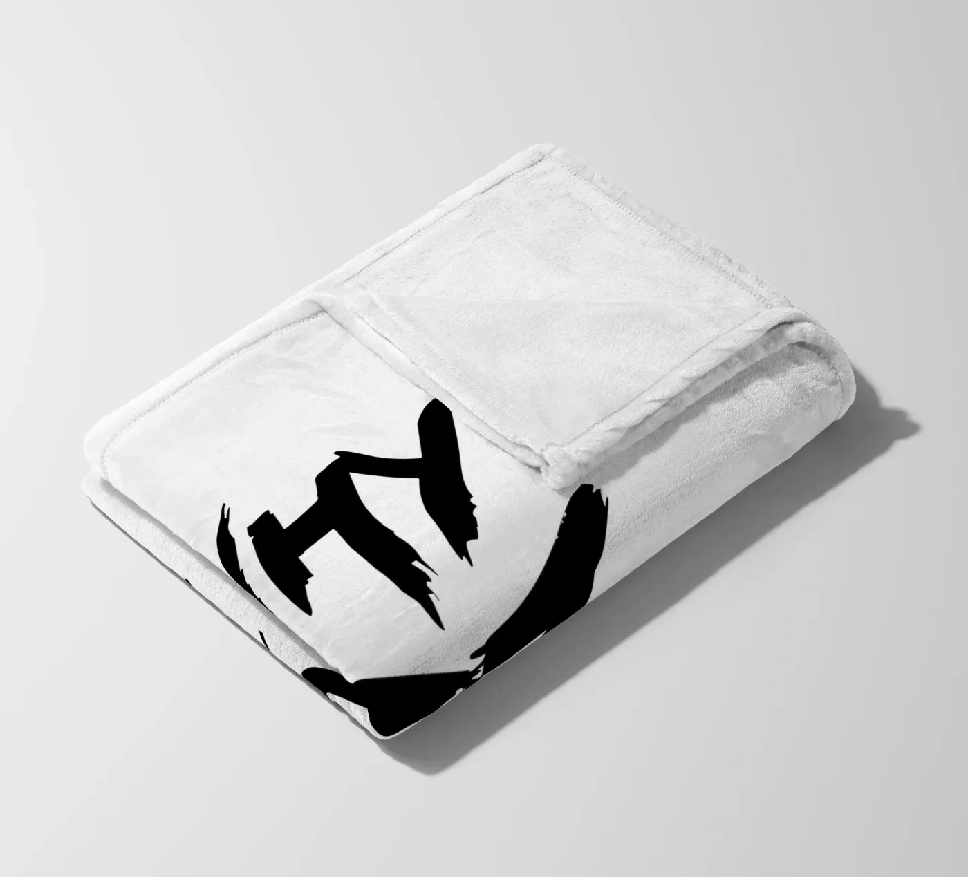 Why Not Simple Typography fleece blanket by YV TYPOGRAPHY