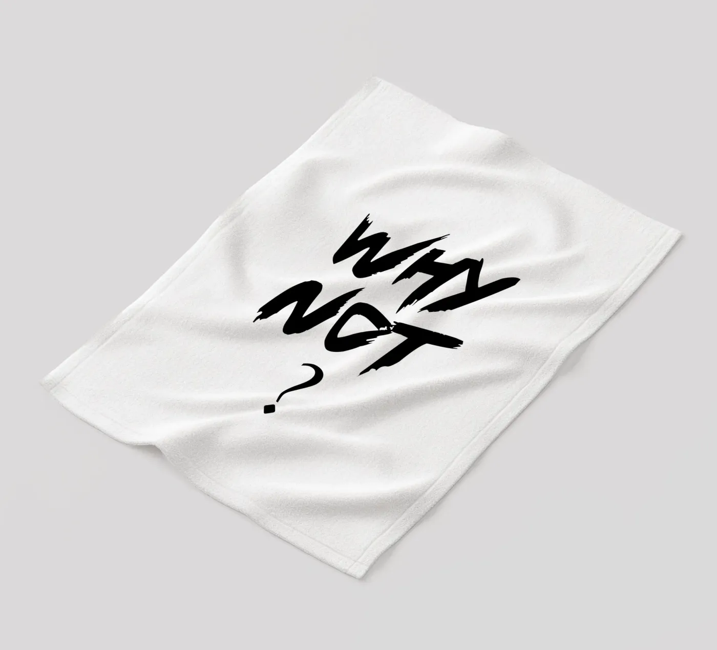 Why Not Simple Typography fleece blanket by YV TYPOGRAPHY