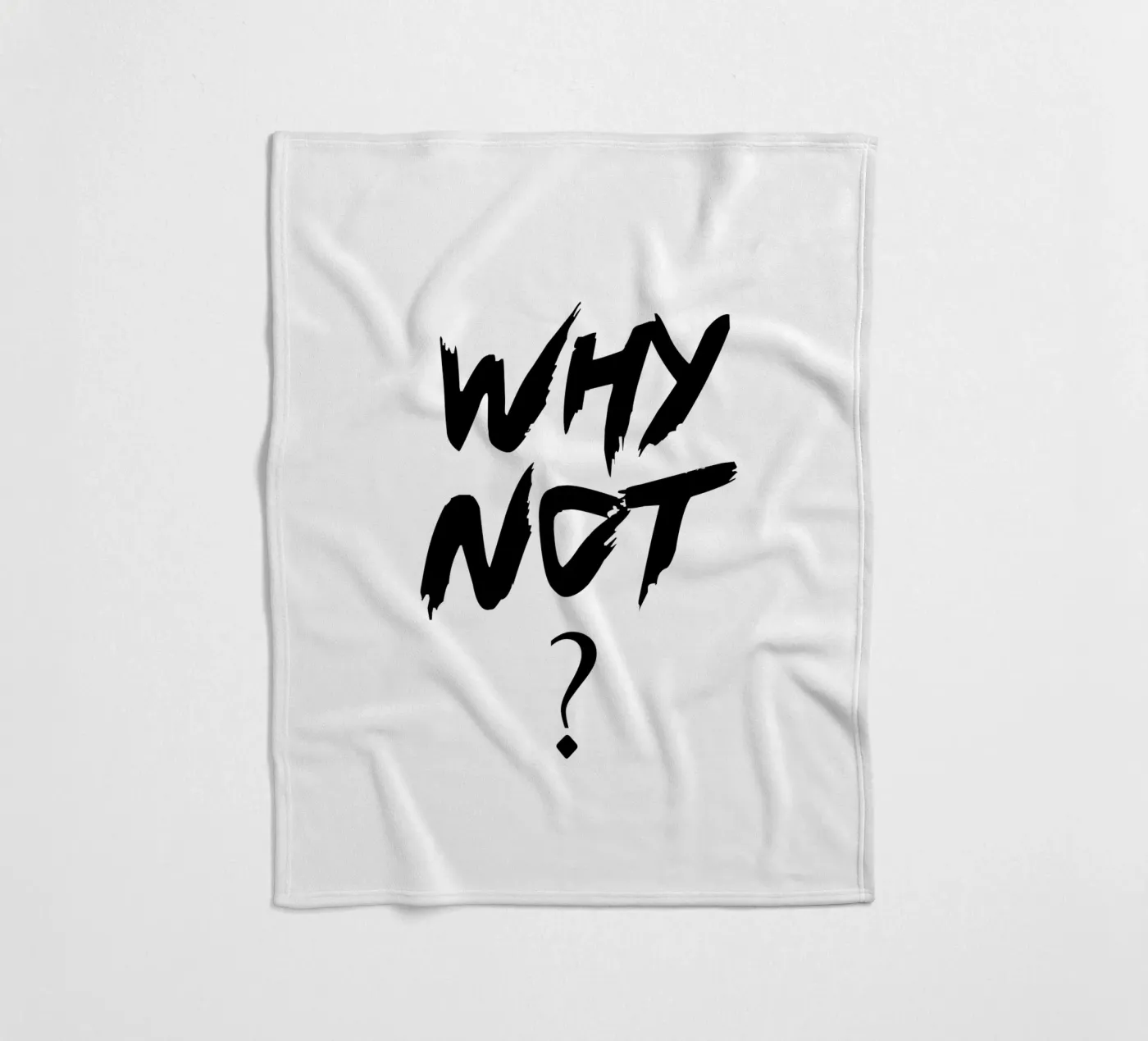 Why Not Simple Typography fleece blanket by YV TYPOGRAPHY