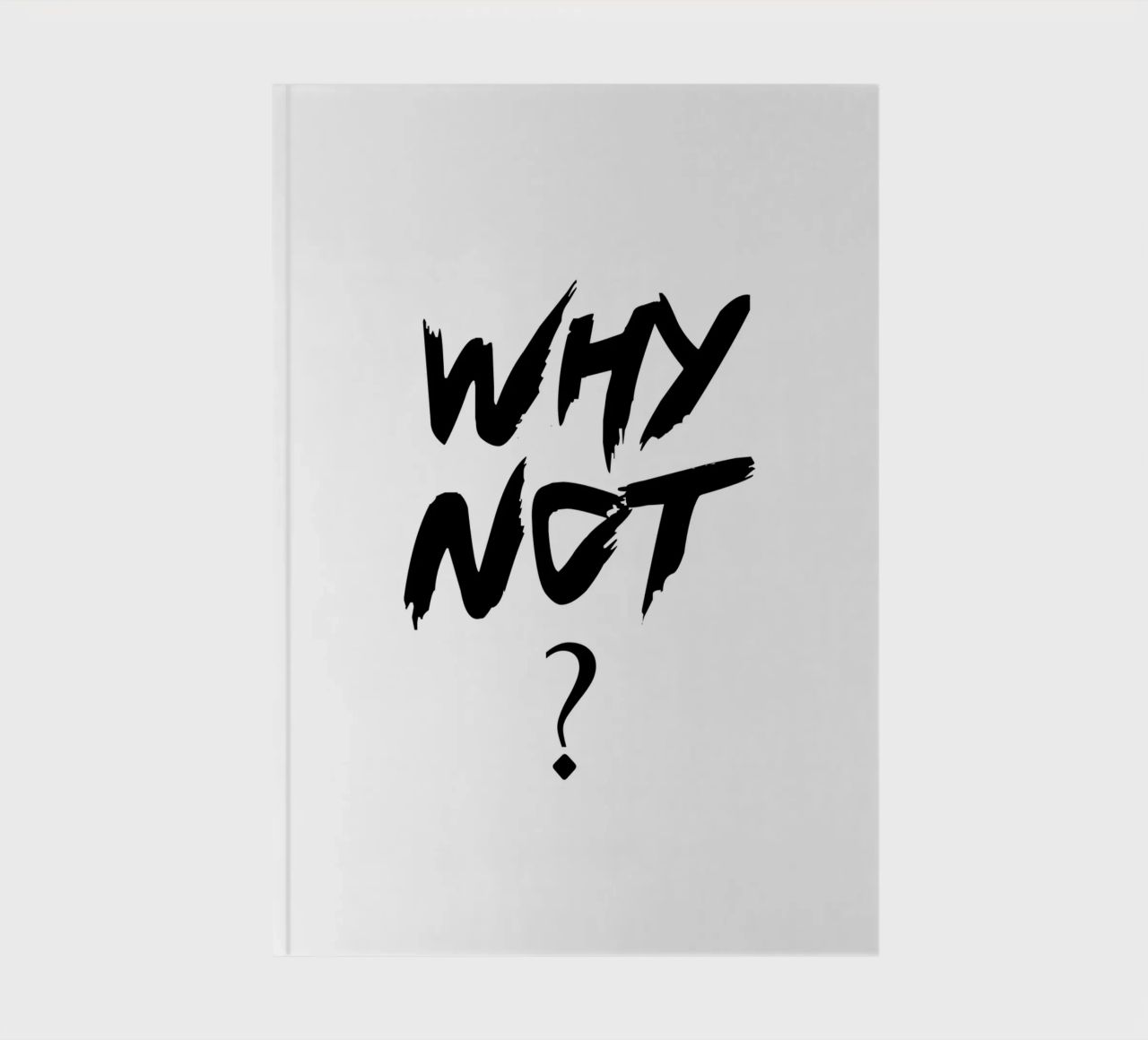 Why Not Simple Typography notebook by YV TYPOGRAPHY