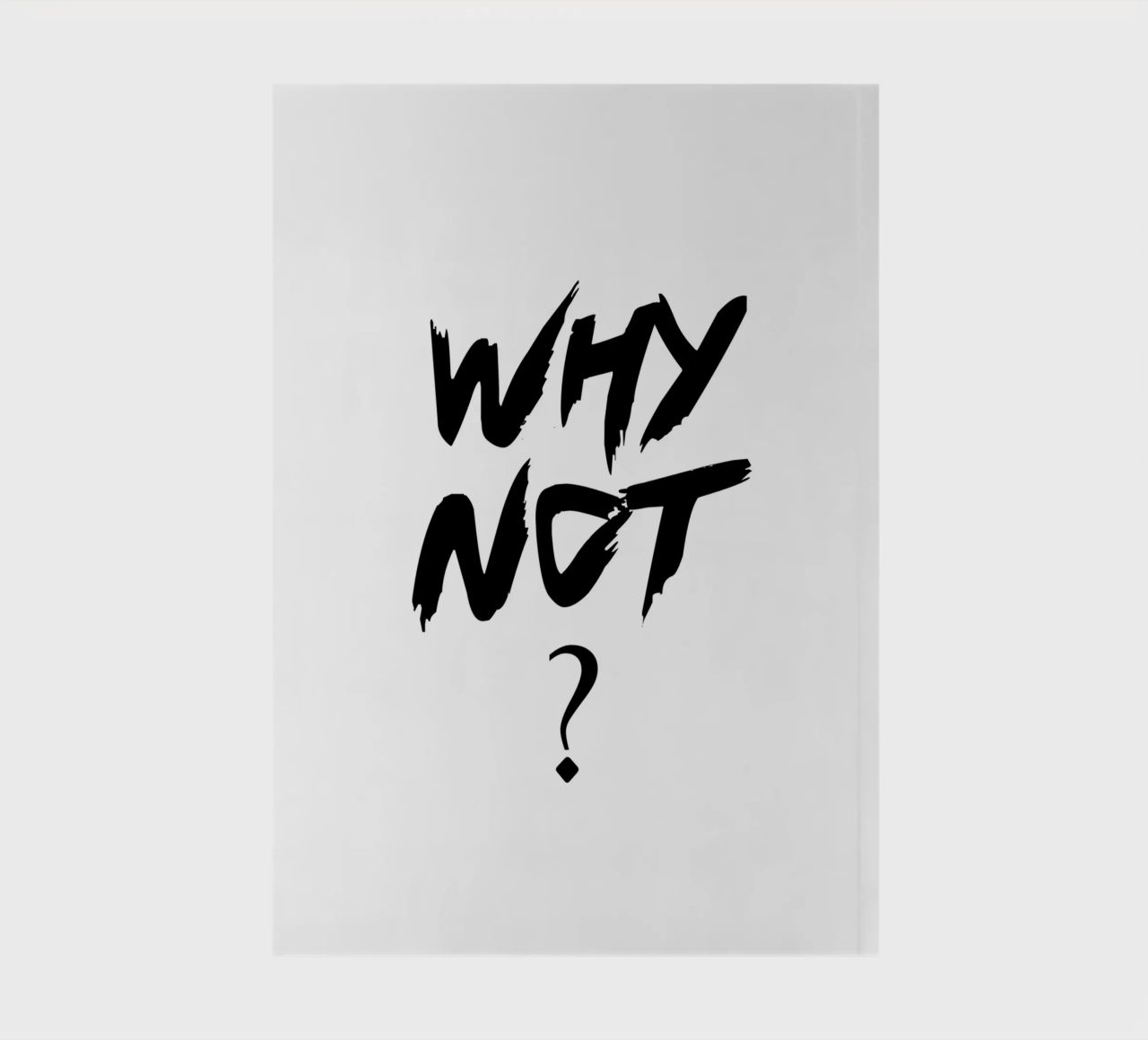 Why Not Simple Typography notebook by YV TYPOGRAPHY