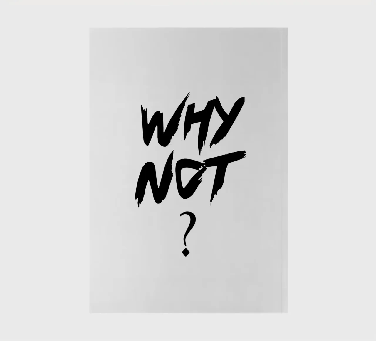 Why Not Simple Typography notebook by YV TYPOGRAPHY