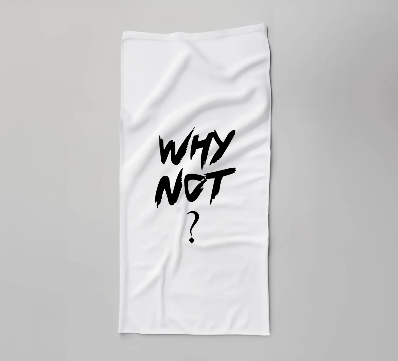 Warum nicht einfache Typografie Handtuch von YV TYPOGRAPHY