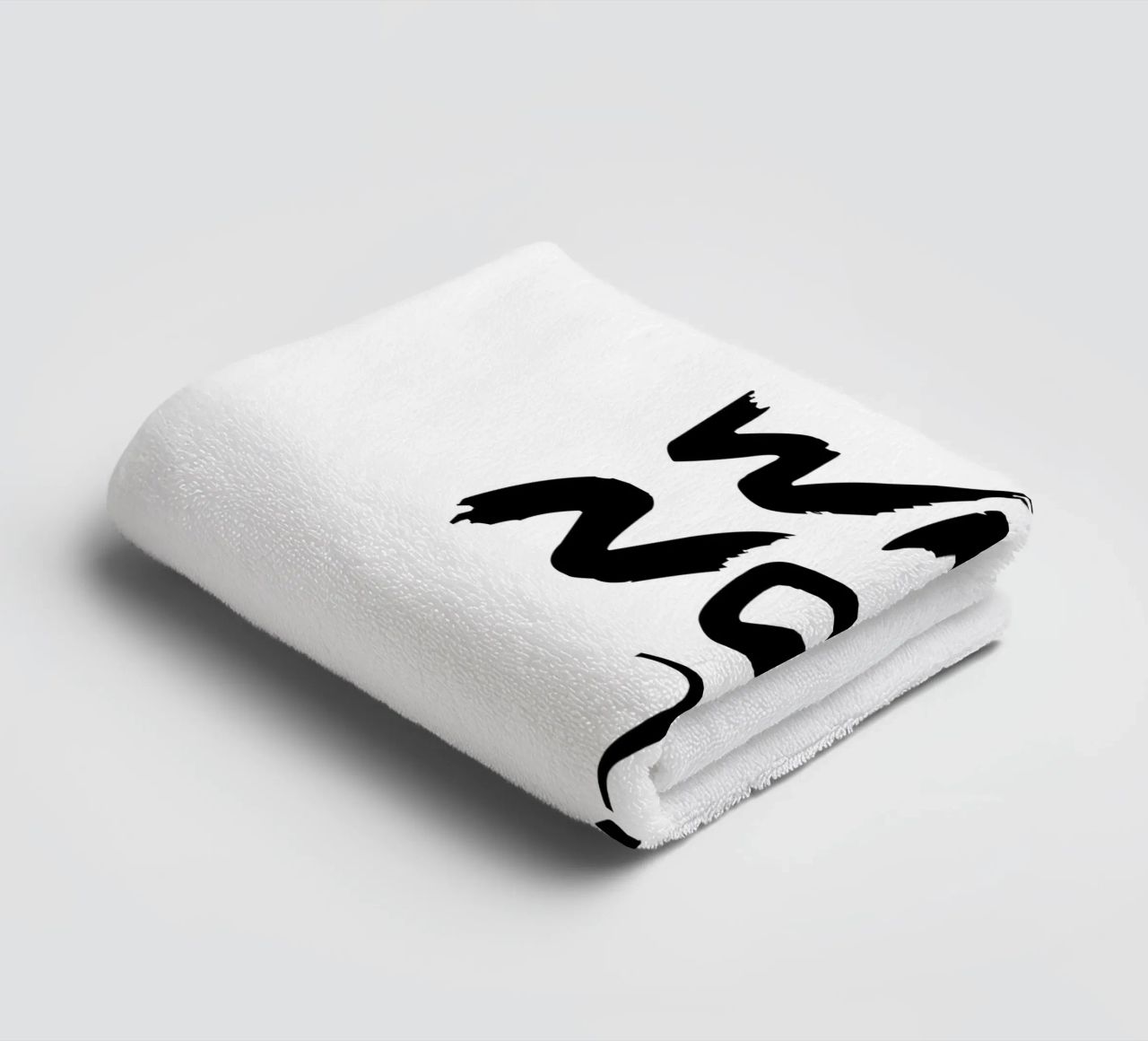 Why Not Simple Typography towel by YV TYPOGRAPHY
