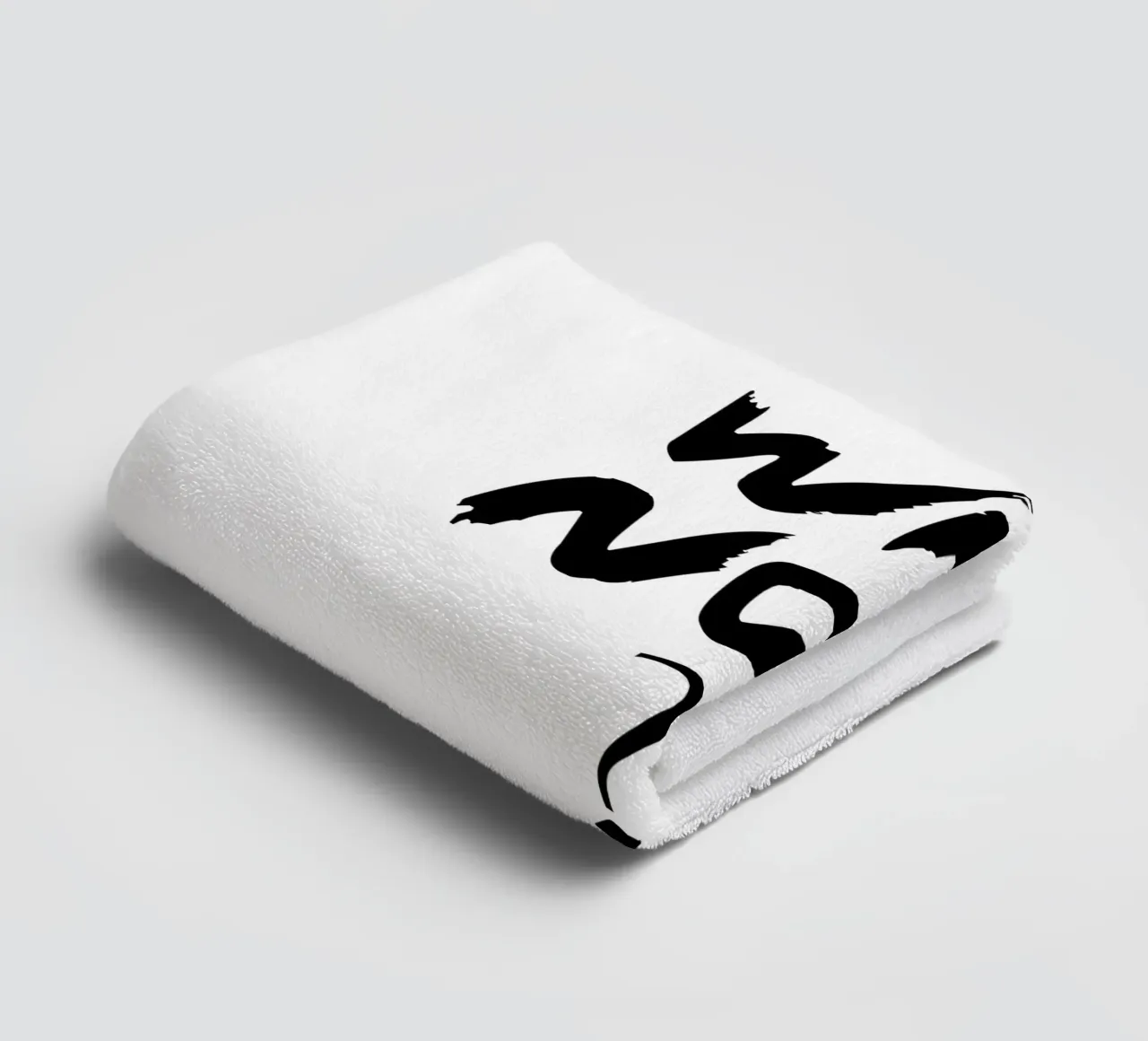 Why Not Simple Typography towel by YV TYPOGRAPHY