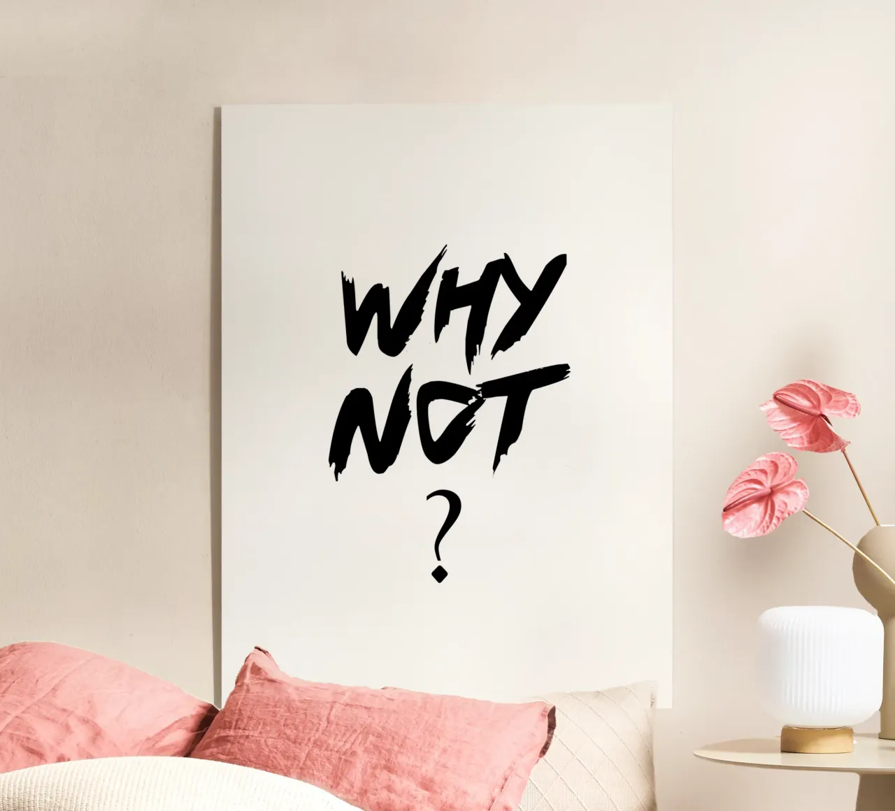 Warum nicht einfache Typografie Acryl-Glas von YV TYPOGRAPHY