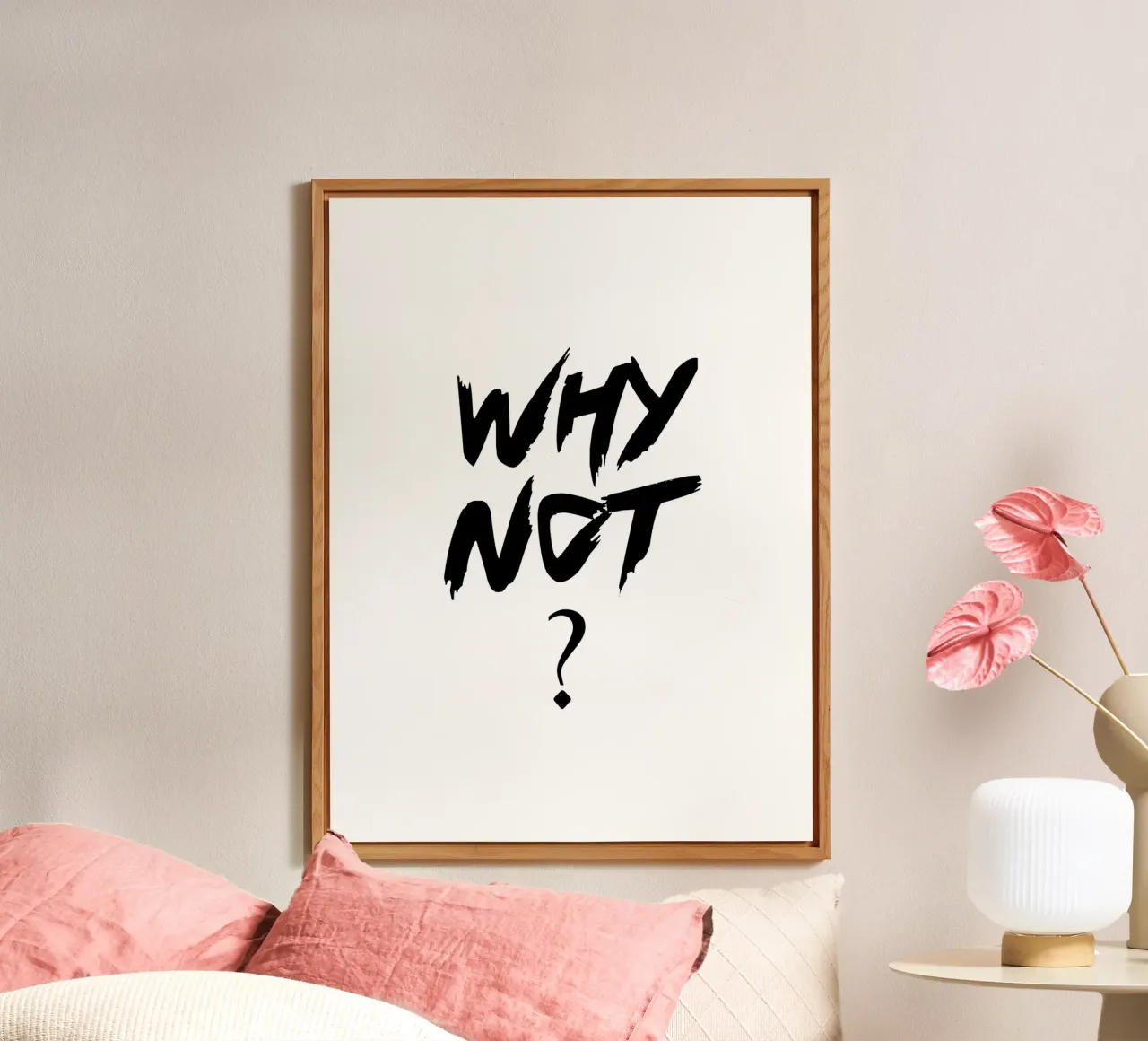 Why Not Simple Typography alu-dibond by YV TYPOGRAPHY