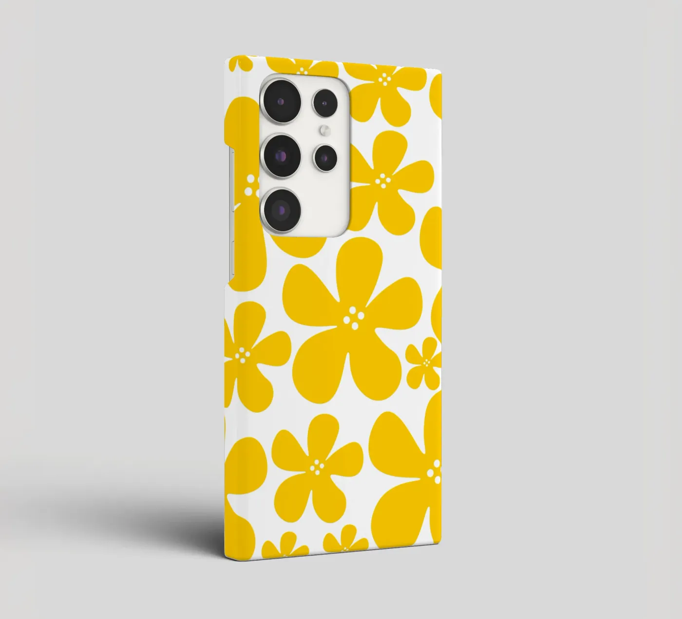 Yellow flowers pattern cover samsung da baobabprintstore