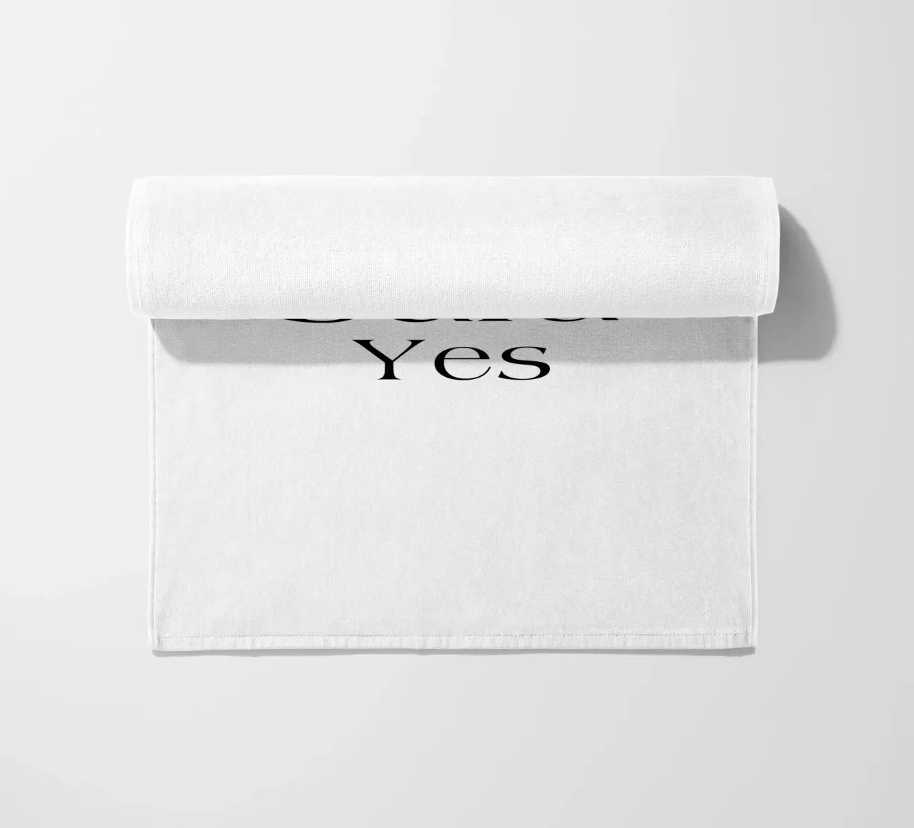 She Said Yes Tipografia semplice telo mare da YV TYPOGRAPHY