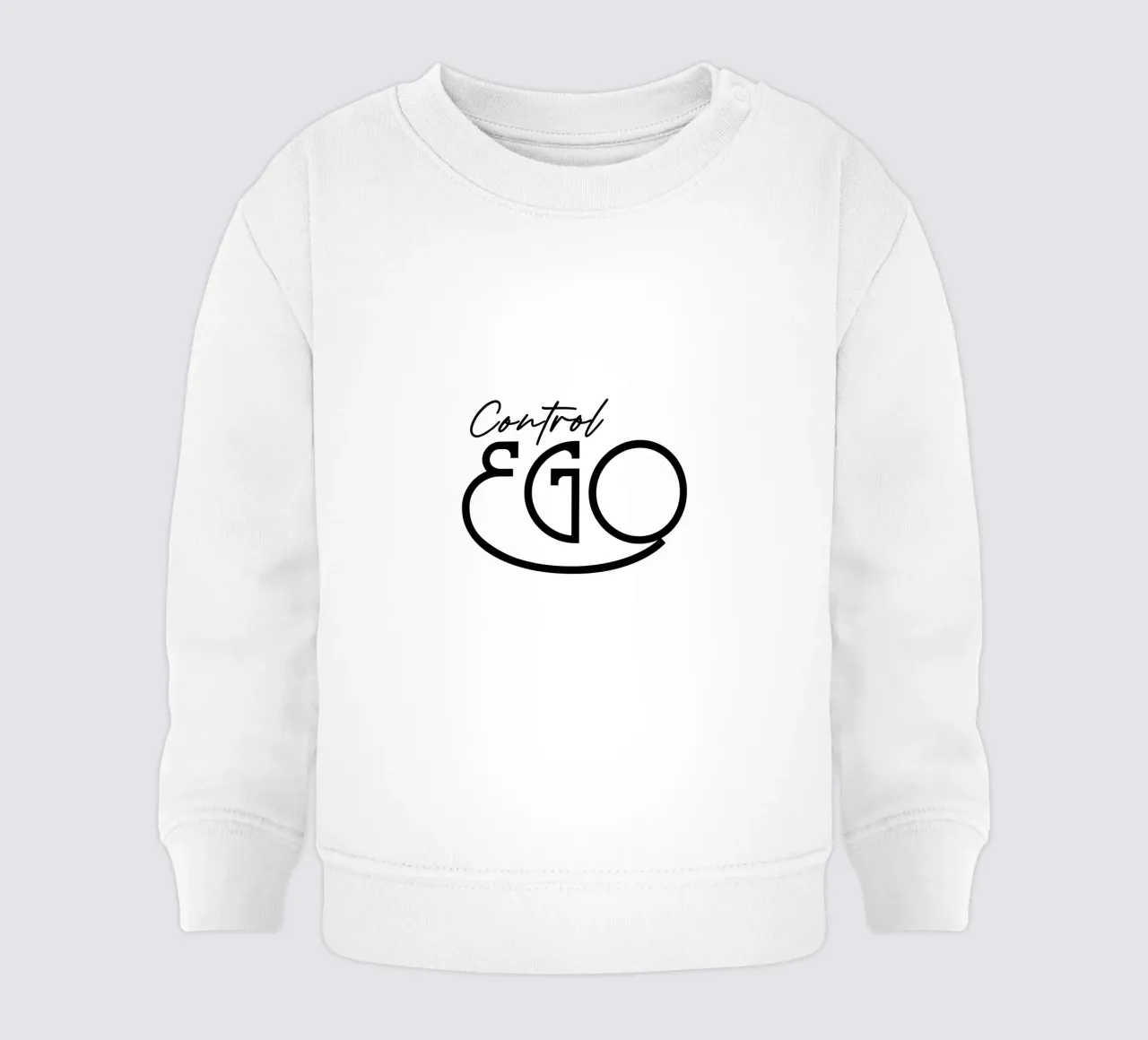 Tipografia semplice Control Ego felpa neonato da YV TYPOGRAPHY