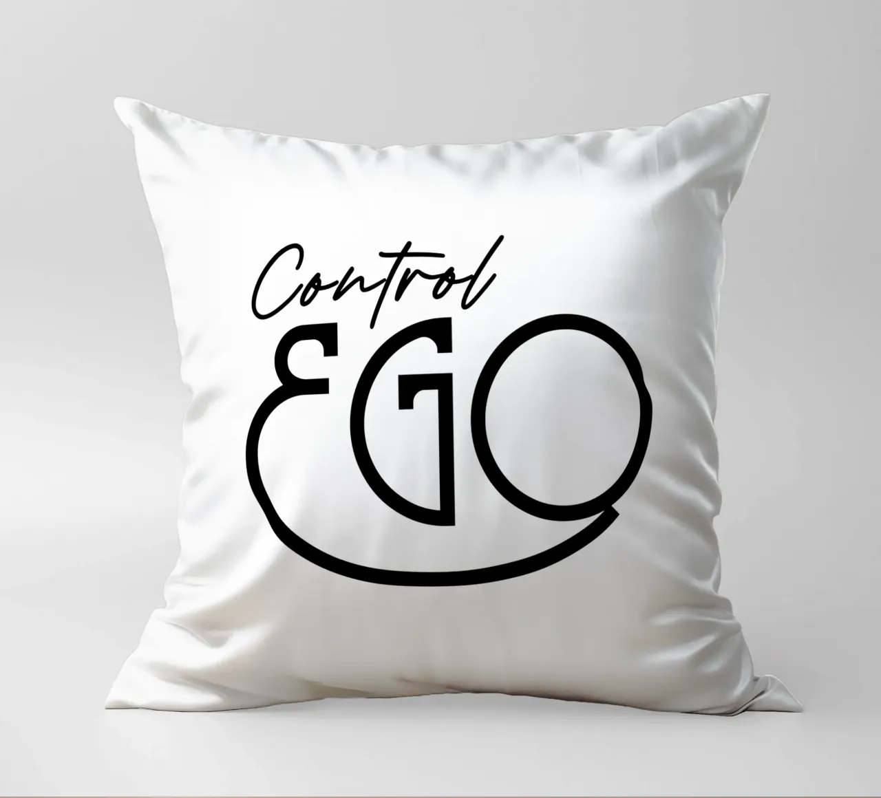 Tipografia semplice Control Ego cuscino da YV TYPOGRAPHY