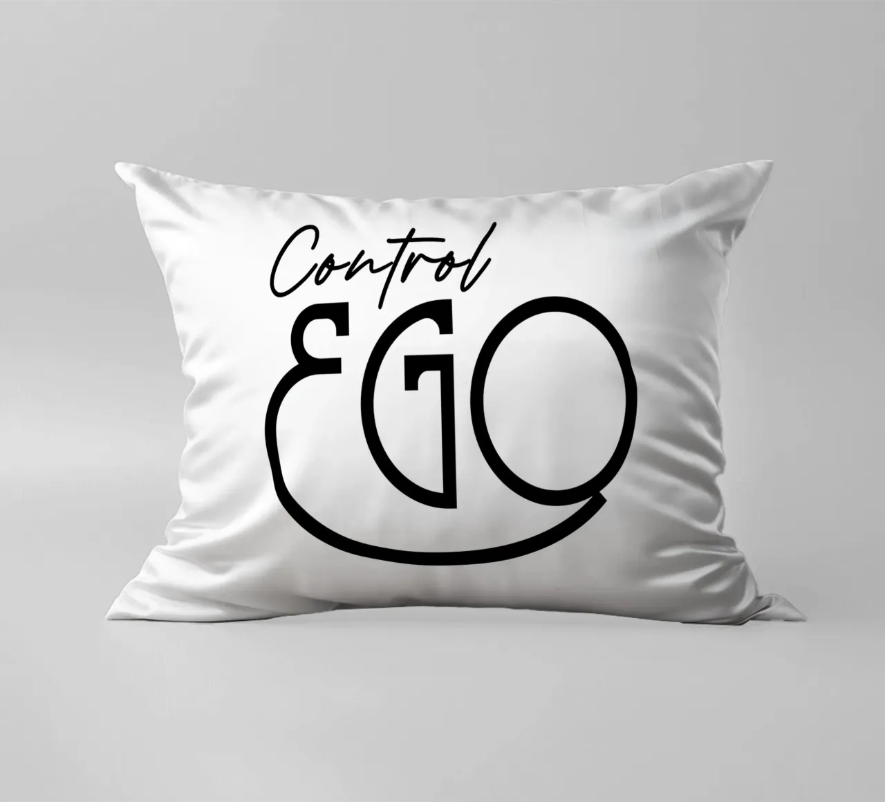 Tipografia semplice Control Ego cuscino da YV TYPOGRAPHY
