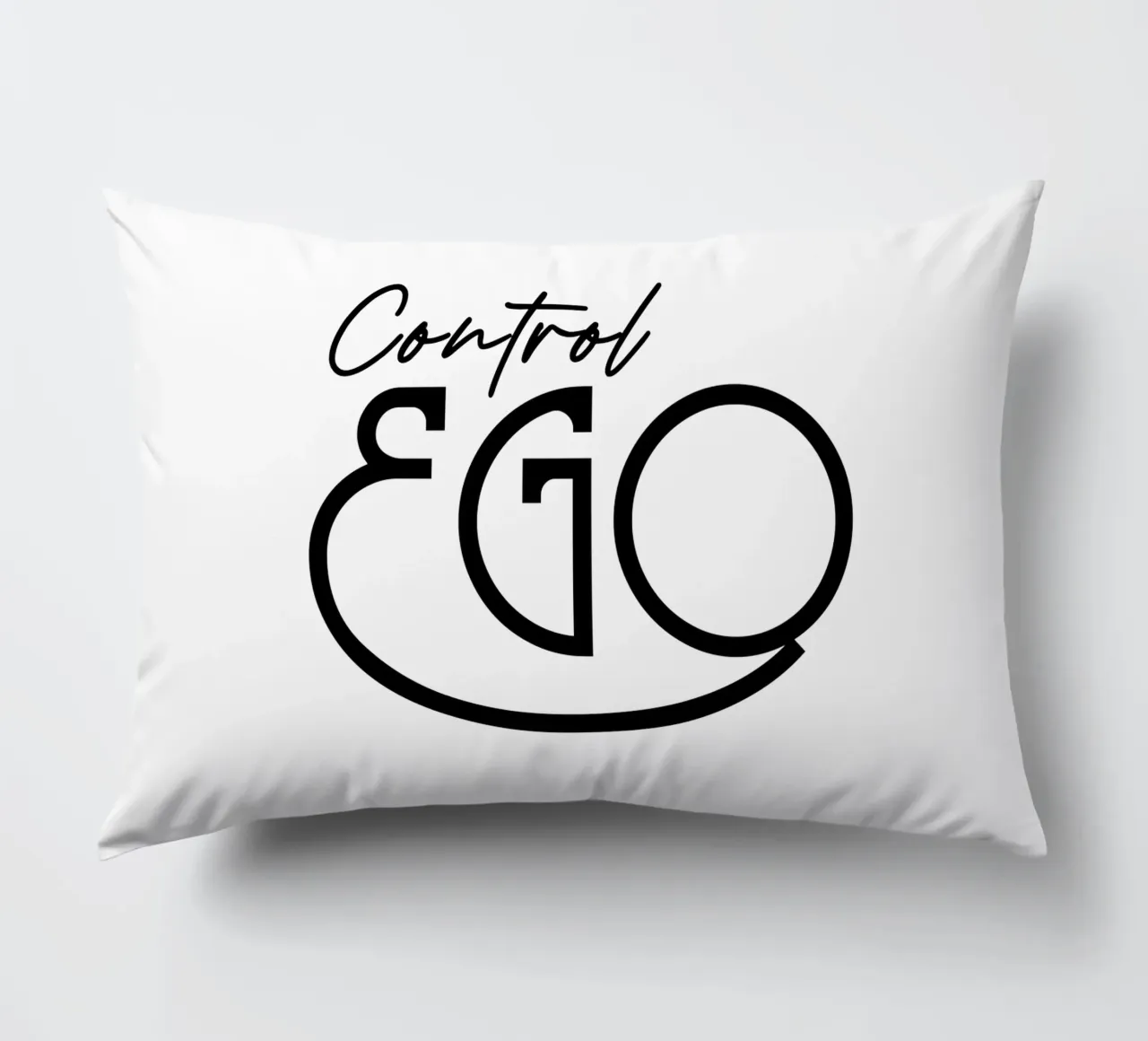 Tipografia semplice Control Ego cuscino da YV TYPOGRAPHY