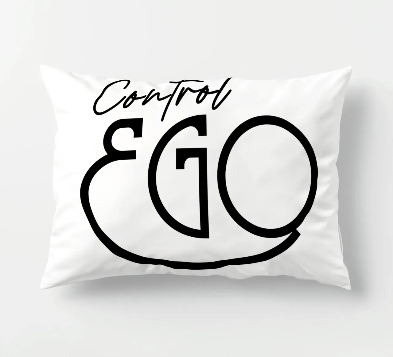 Tipografia semplice Control Ego cuscino da YV TYPOGRAPHY