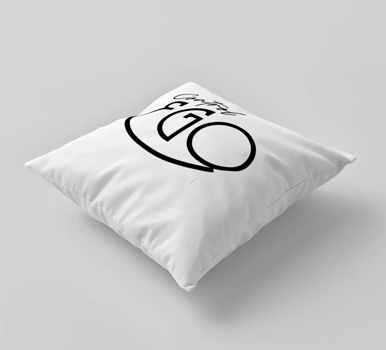 Tipografia semplice Control Ego cuscino da YV TYPOGRAPHY