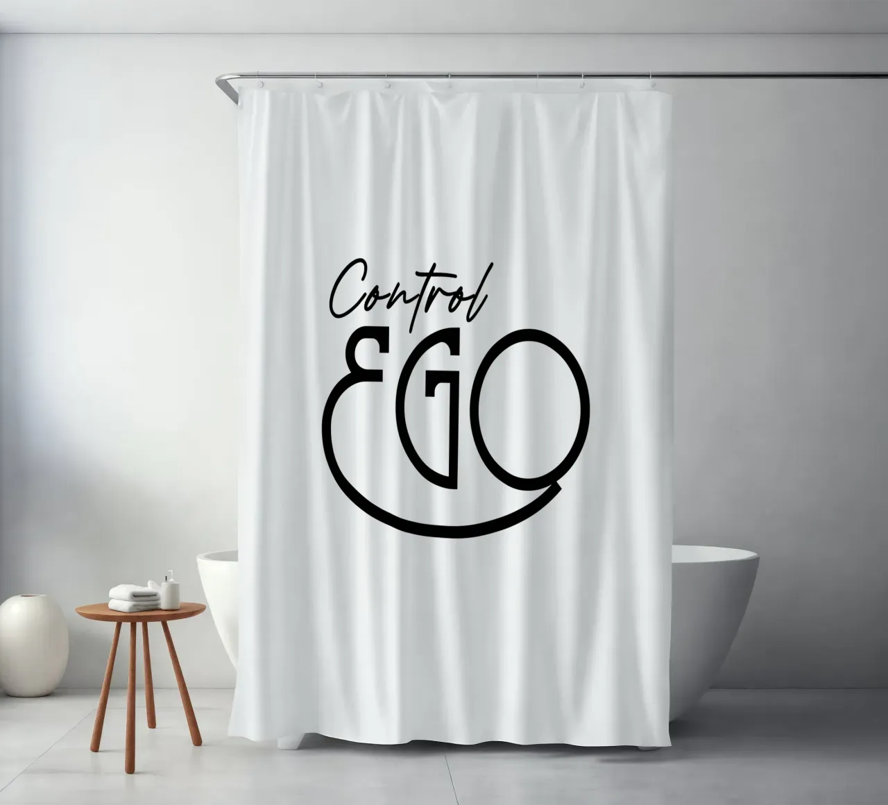 Tipografia semplice Control Ego tenda da doccia da YV TYPOGRAPHY
