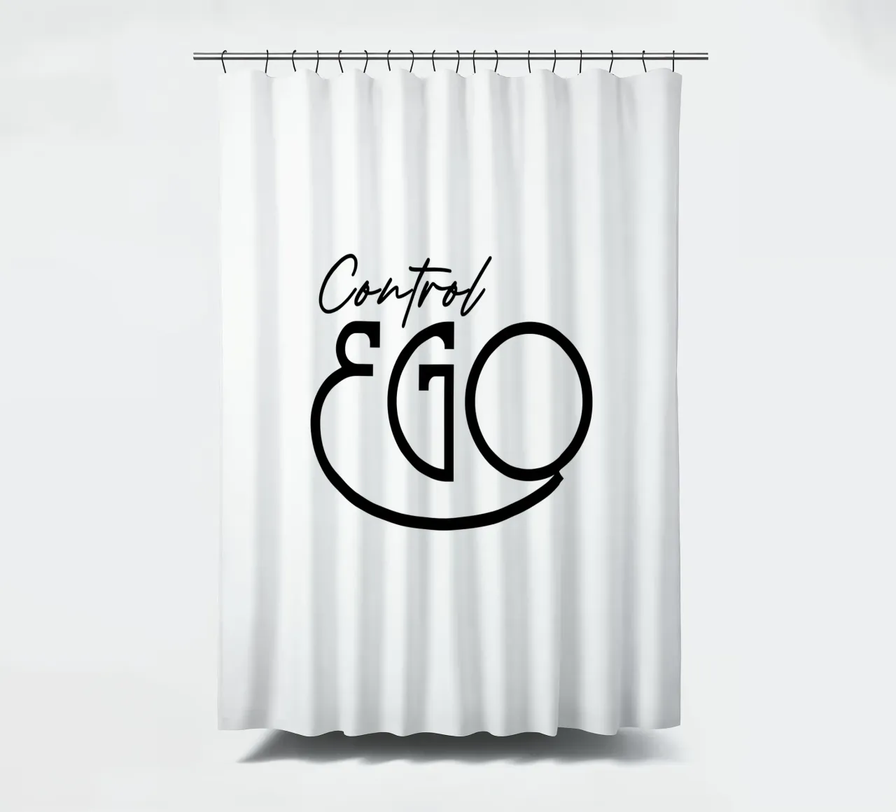 Tipografia semplice Control Ego tenda da doccia da YV TYPOGRAPHY