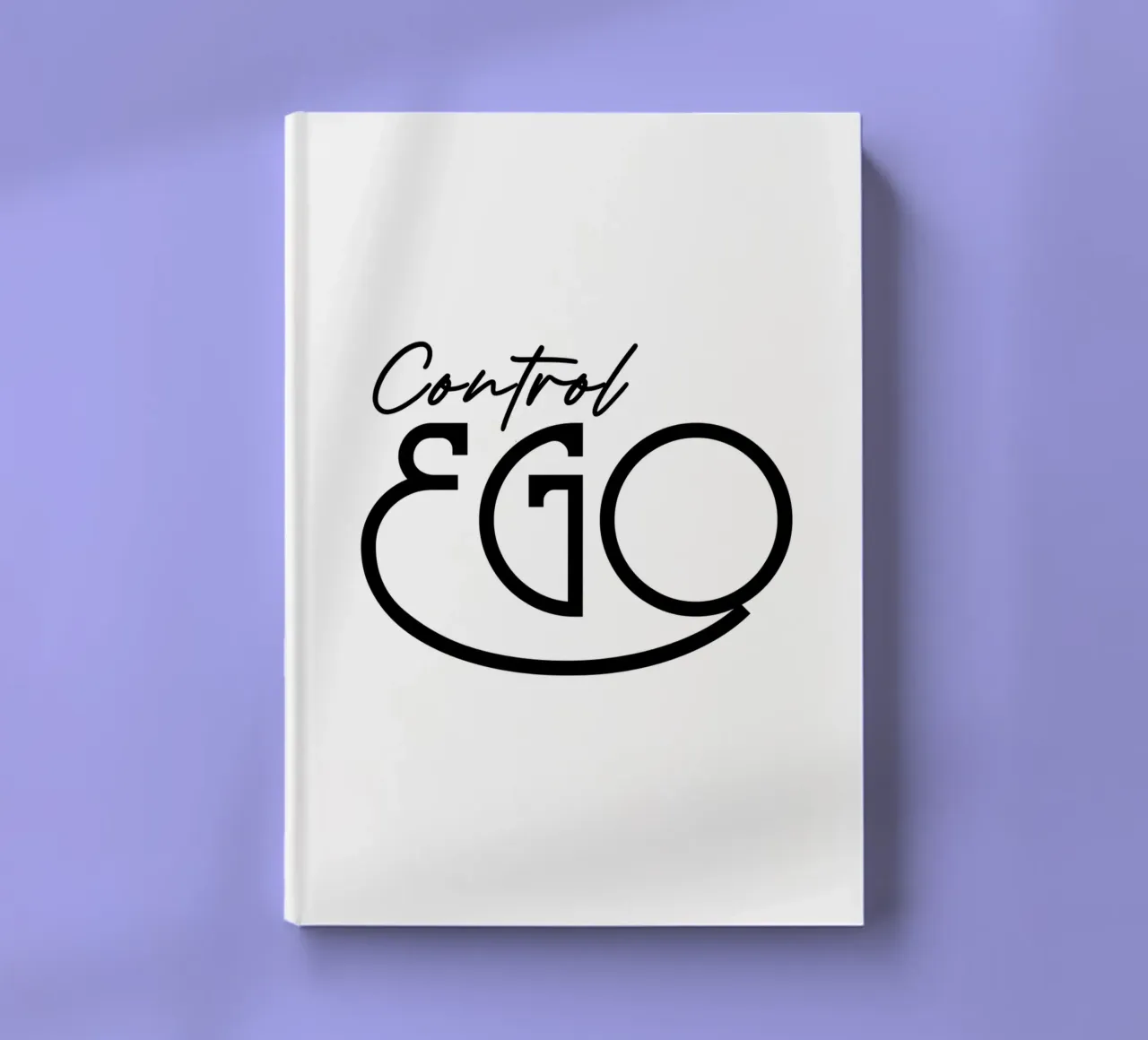 Simple Control Ego Typography notebook by YV TYPOGRAPHY