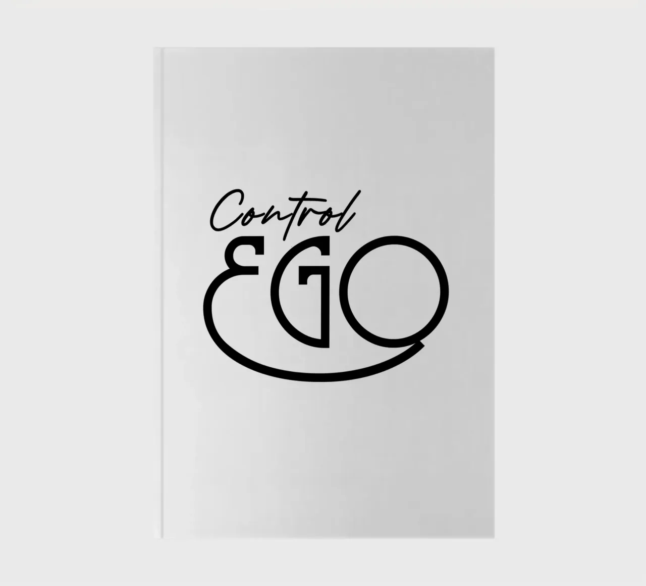 Simple Control Ego Typography notebook by YV TYPOGRAPHY