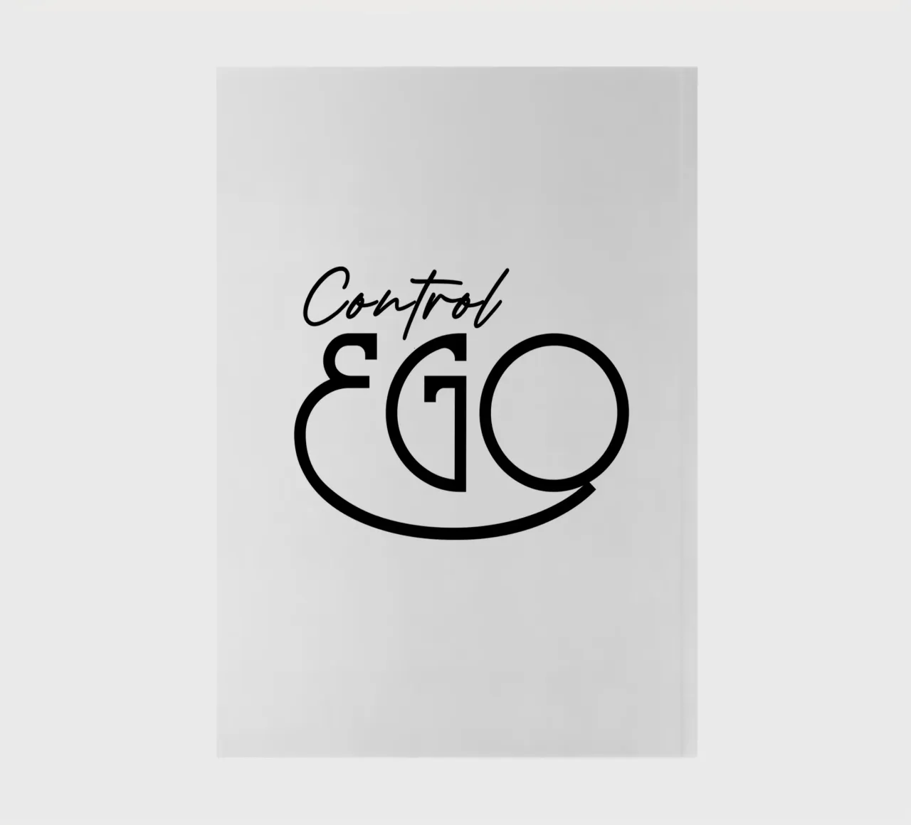 Simple Control Ego Typography notebook by YV TYPOGRAPHY