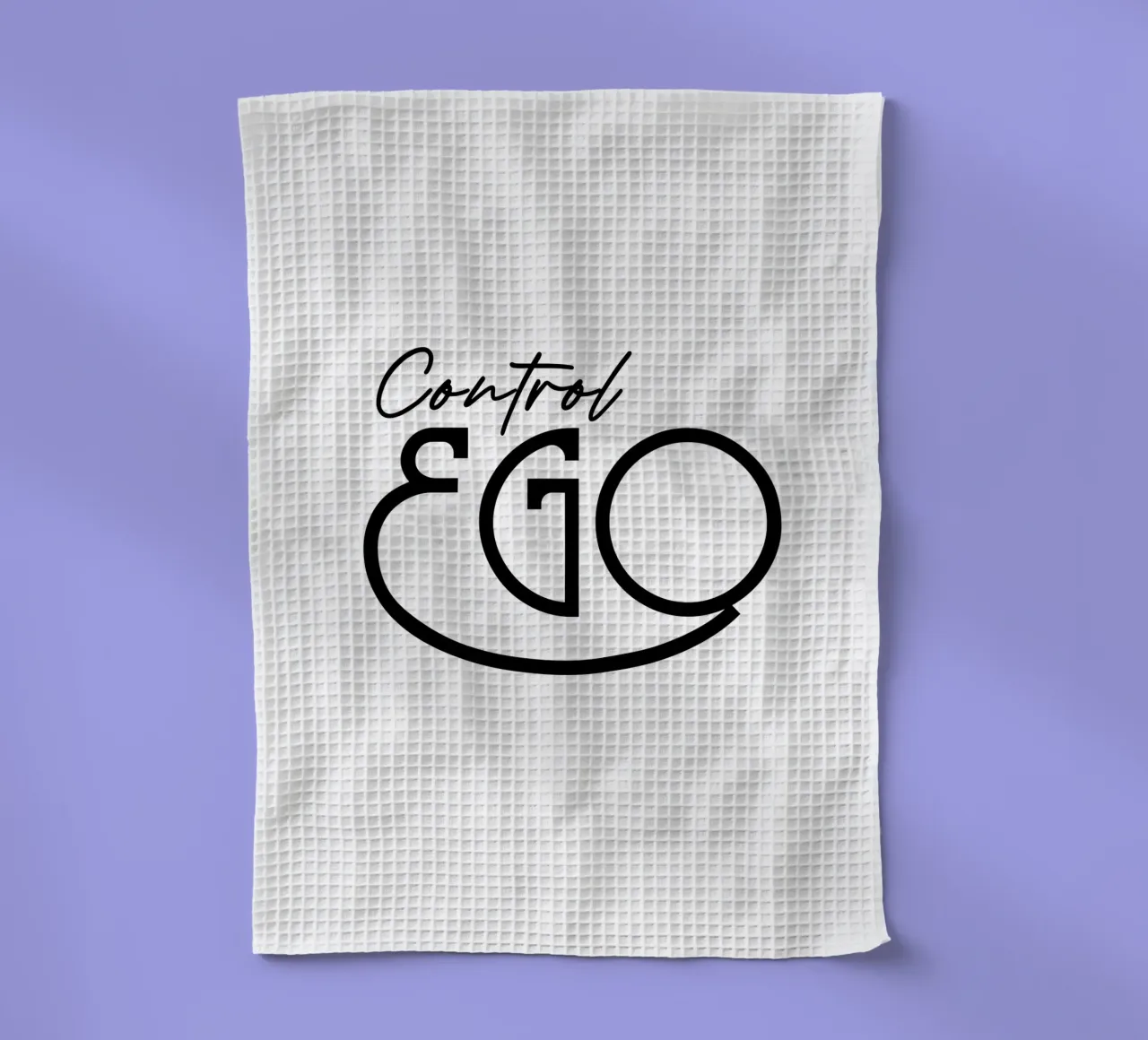 Typographie Simple Control Ego torchon de YV TYPOGRAPHY