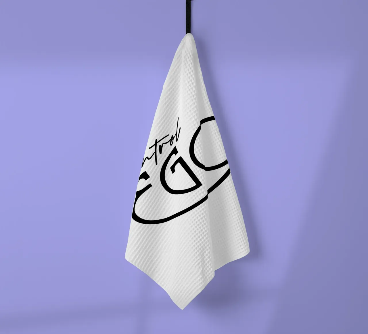 Typographie Simple Control Ego torchon de YV TYPOGRAPHY