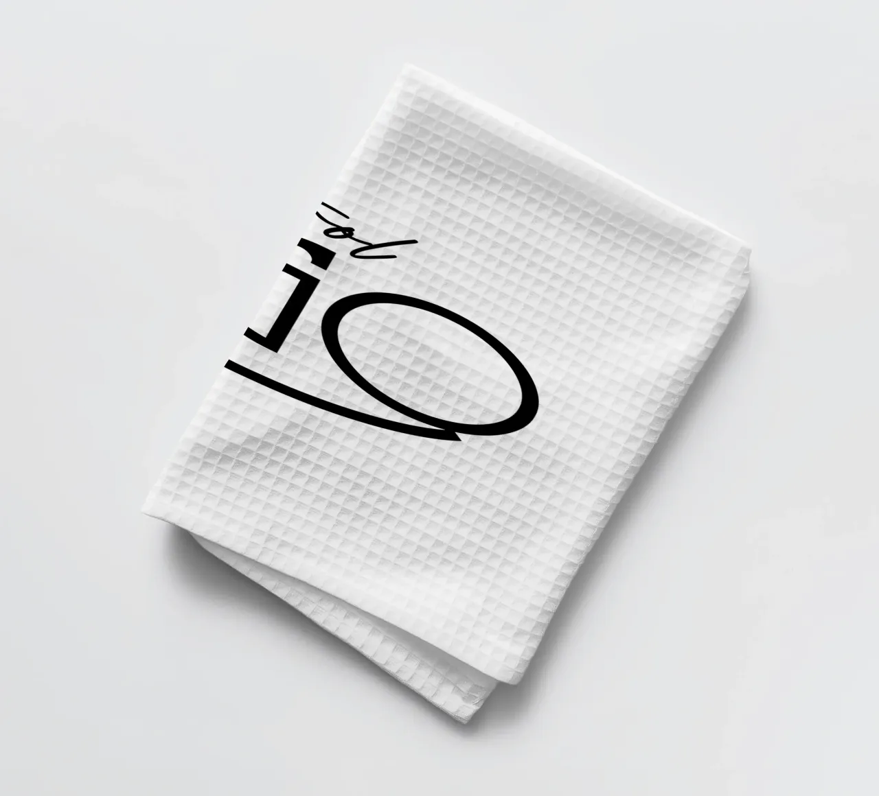 Typographie Simple Control Ego torchon de YV TYPOGRAPHY