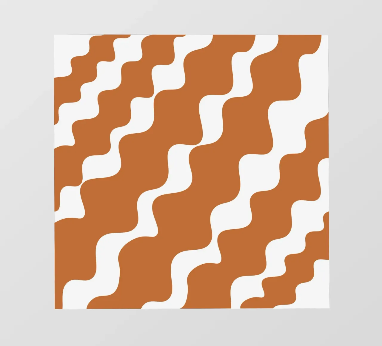 Brown slanting waves pellicola backlit da baobabprintstore