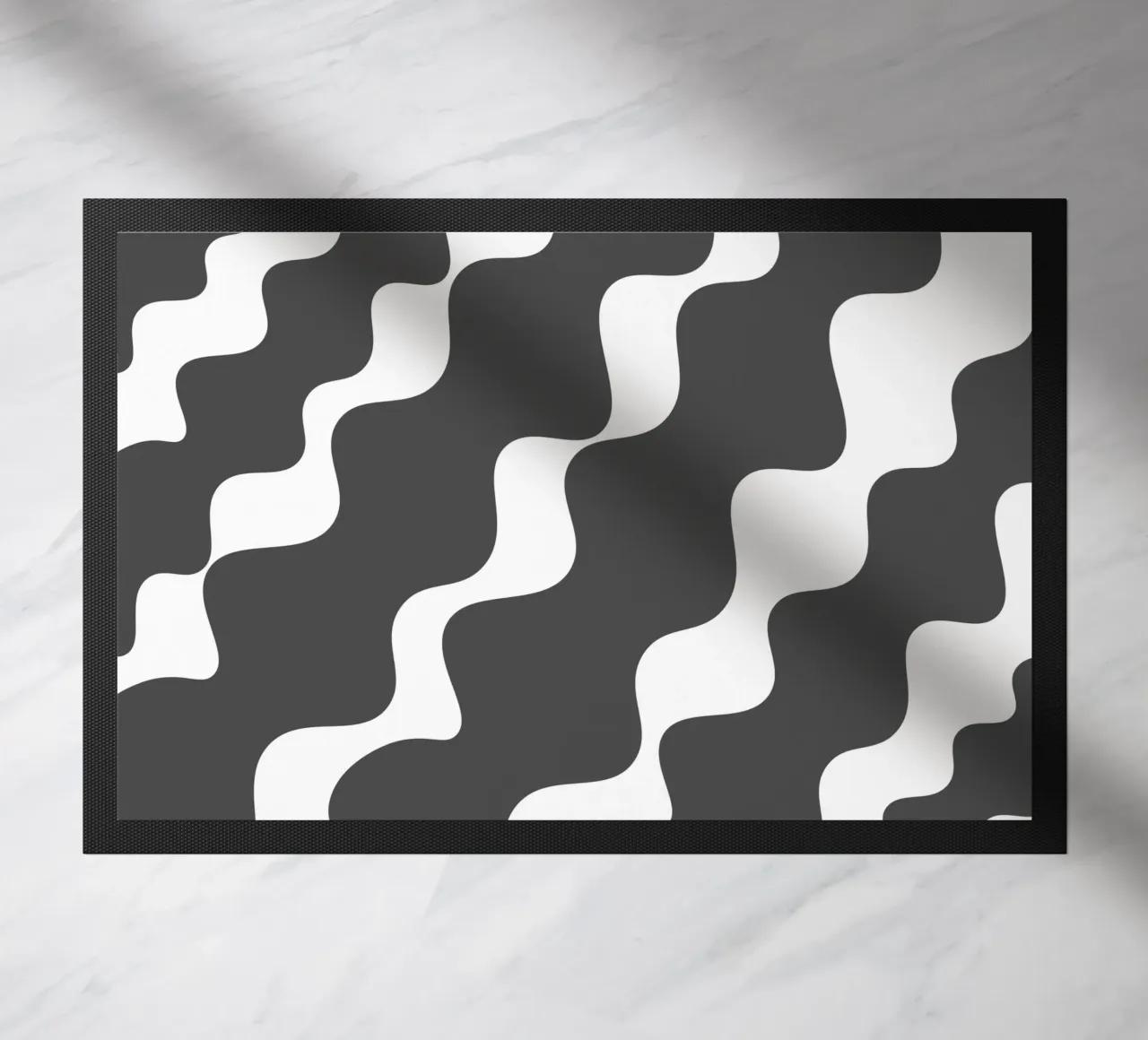 Grey slanting waves zerbino da baobabprintstore