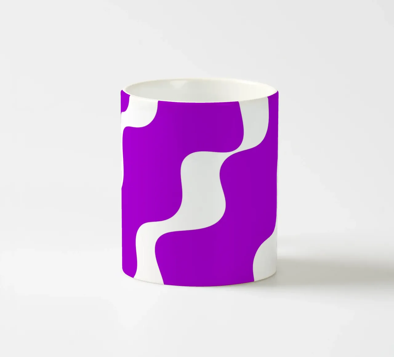 Purple slanting waves tazza in ceramica da baobabprintstore