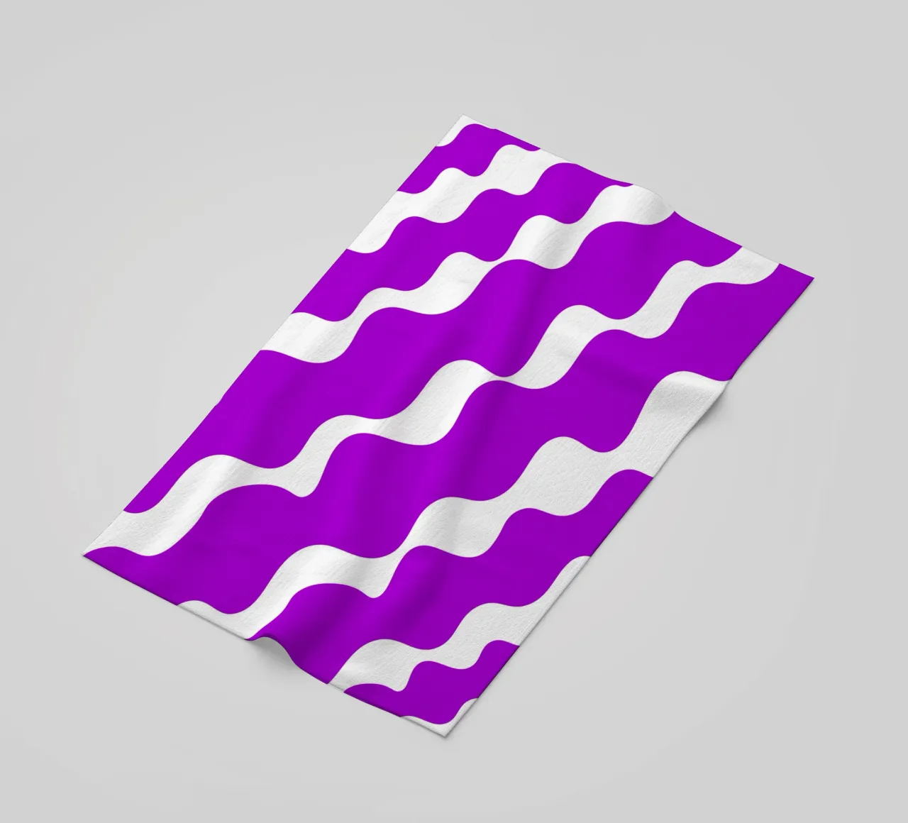 Purple slanting waves telo mare da baobabprintstore