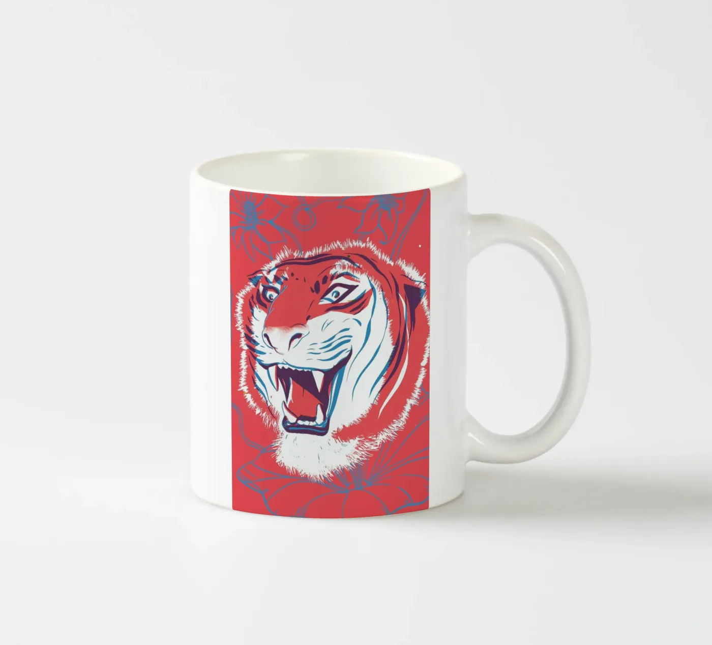 Tiger ceramic mug by Pietari Posti