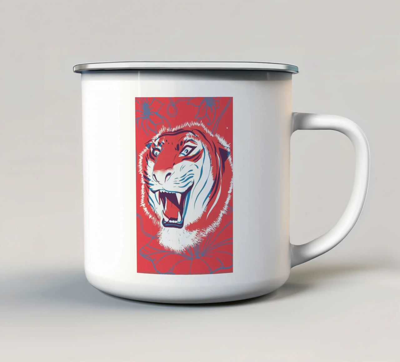 Tiger tazza in smalto da Pietari Posti