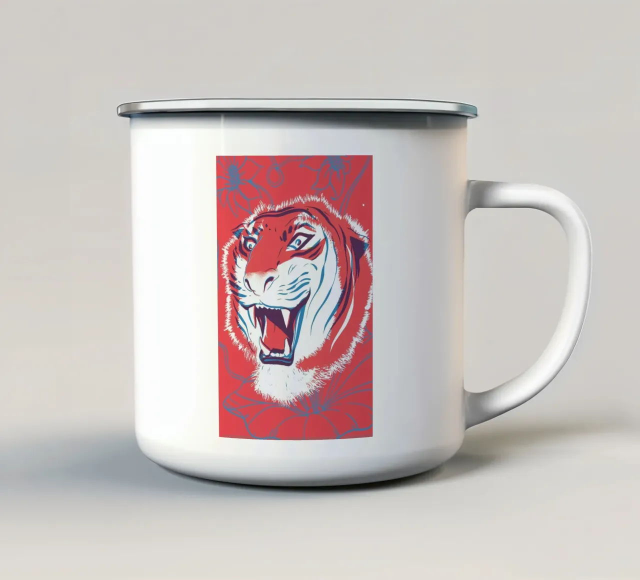 Tiger tazza in smalto da Pietari Posti