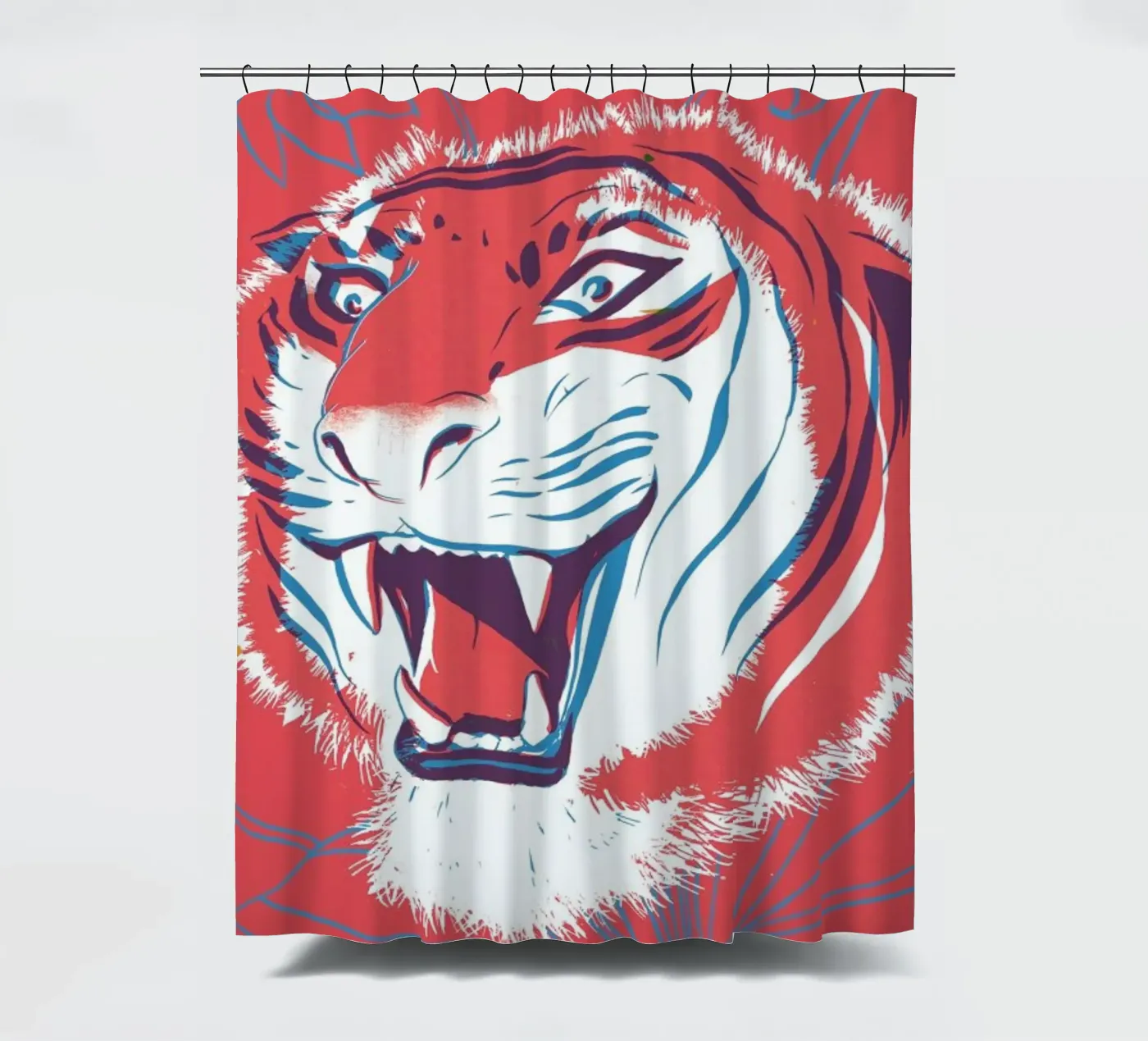 Tiger Duschvorhang von Pietari Posti