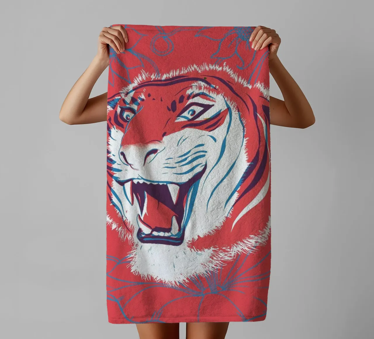Tiger towel by Pietari Posti
