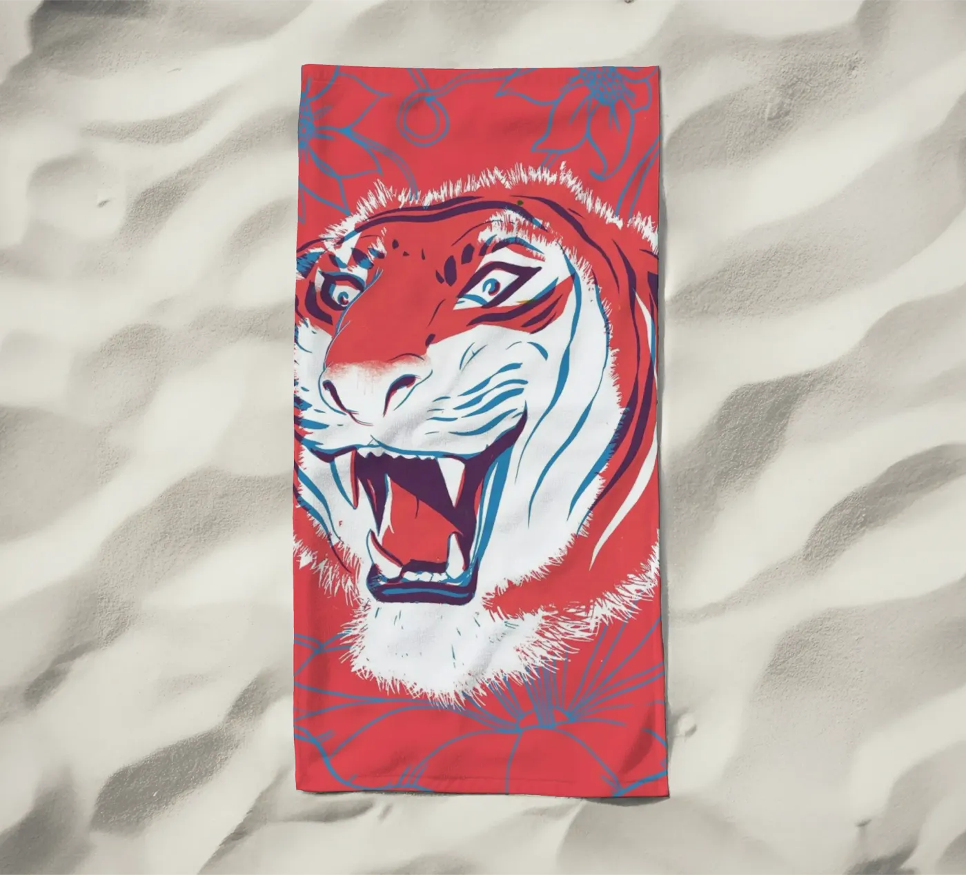 Tiger strandhanddoek van Pietari Posti