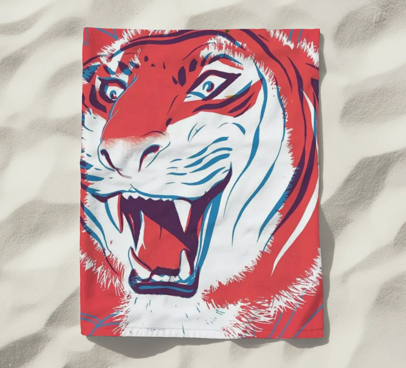 Tiger strandhanddoek van Pietari Posti