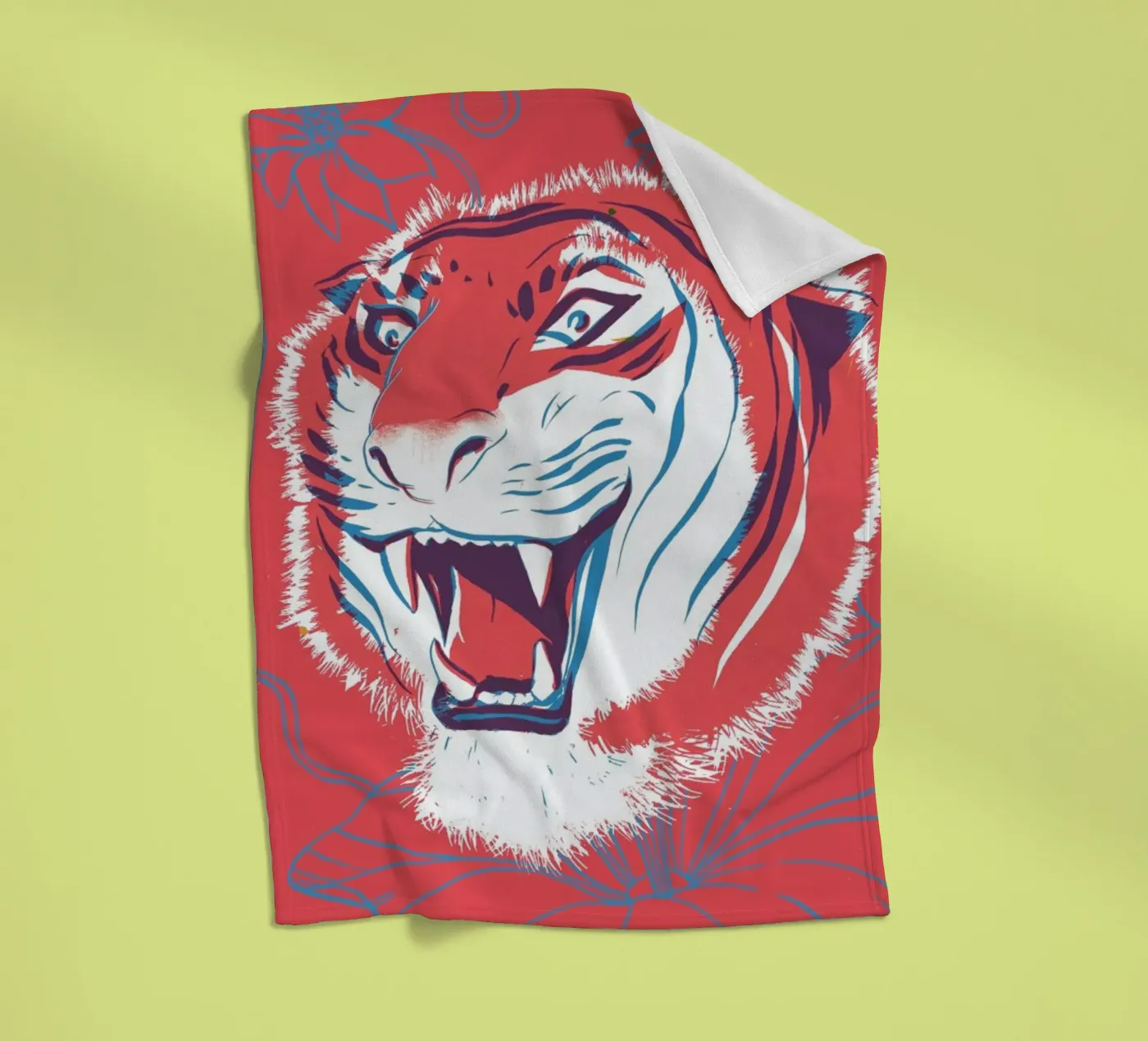 Tiger fleecedeken van Pietari Posti