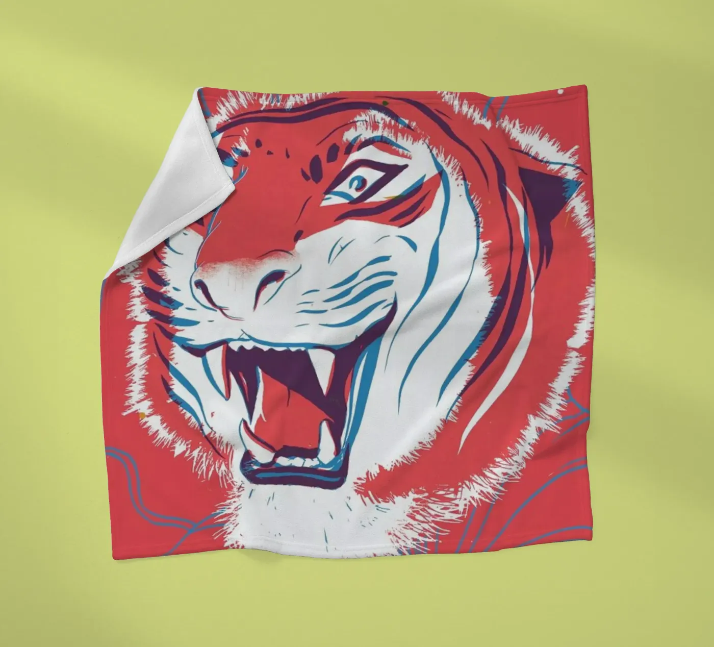 Tiger fleecedeken van Pietari Posti