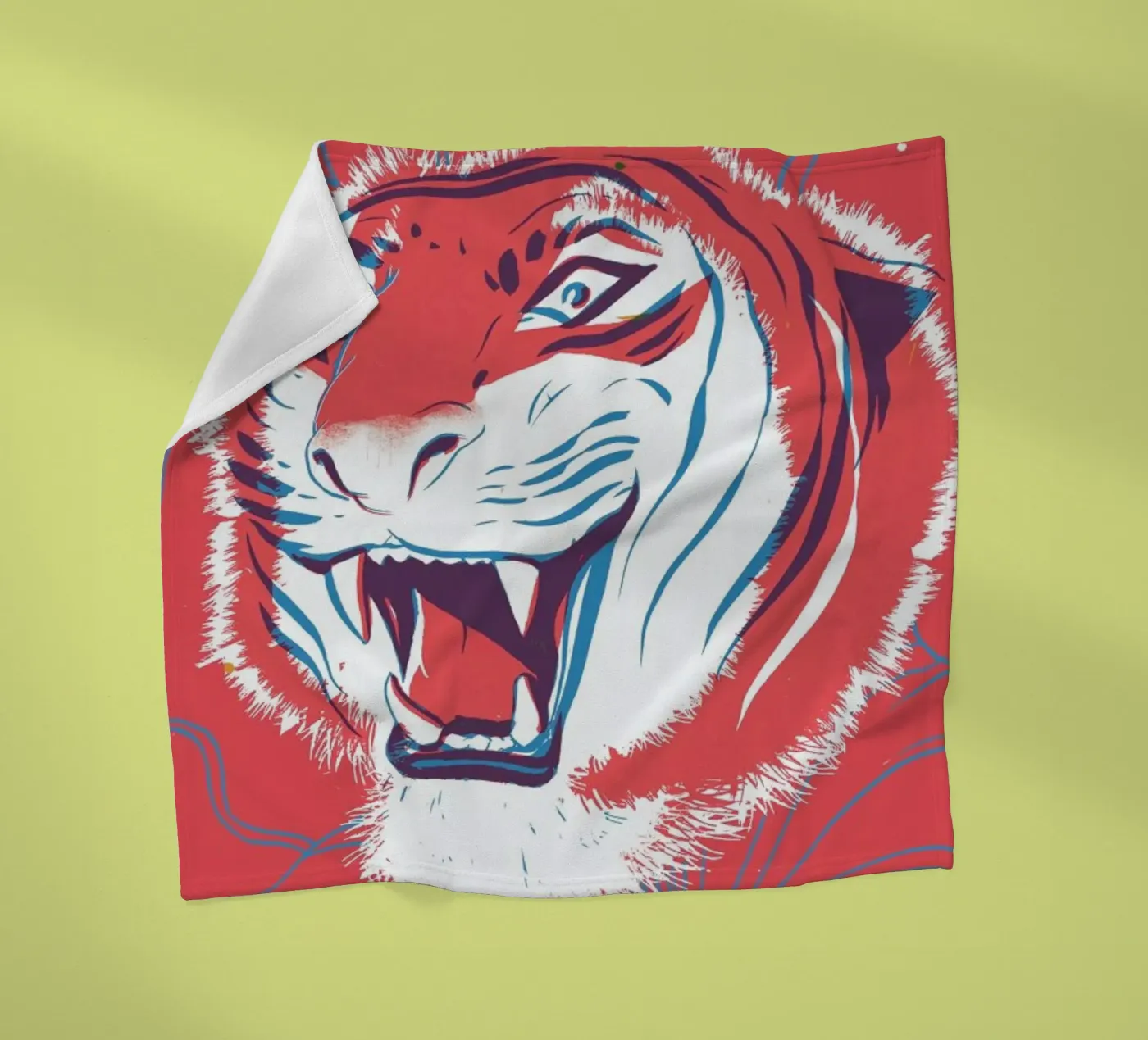 Tiger fleecedeken van Pietari Posti