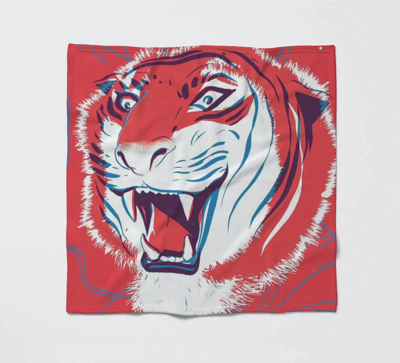 Tiger Fleecedecke von Pietari Posti