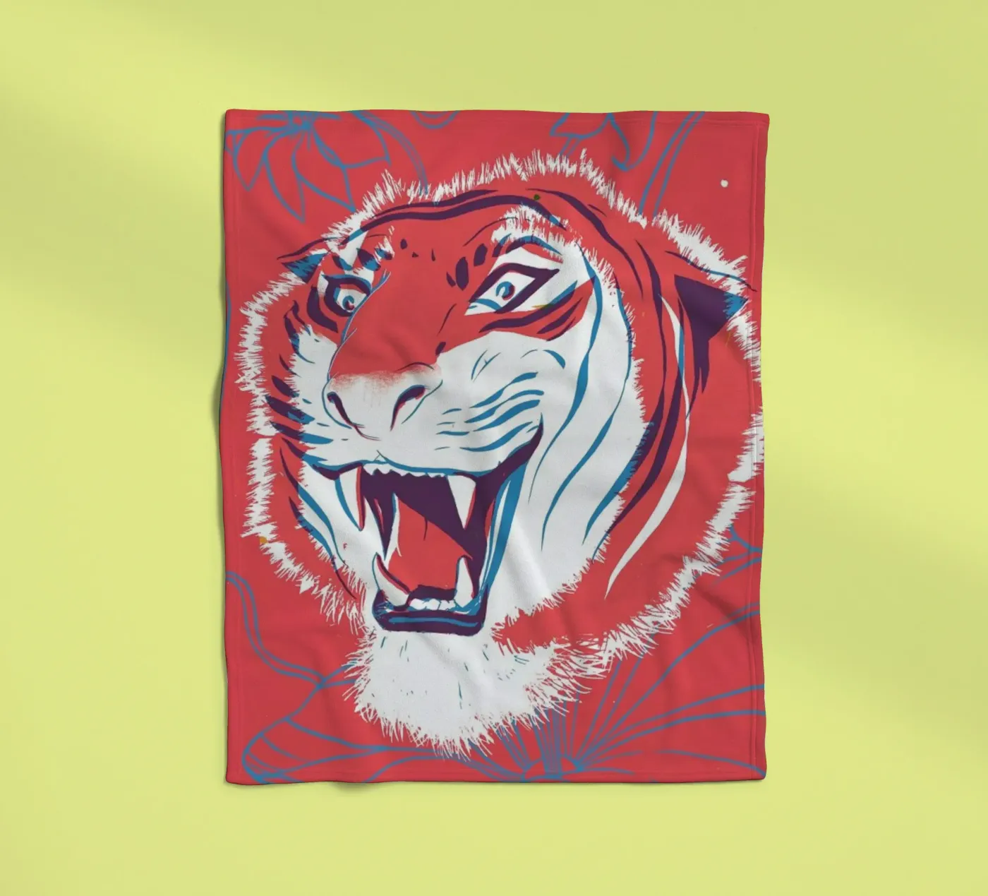 Tiger fleecedeken van Pietari Posti