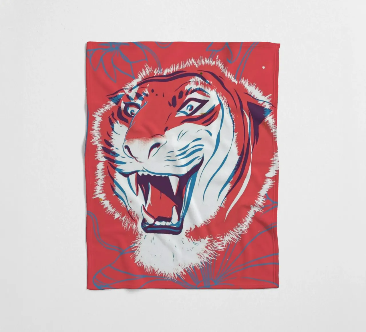 Tiger Fleecedecke von Pietari Posti