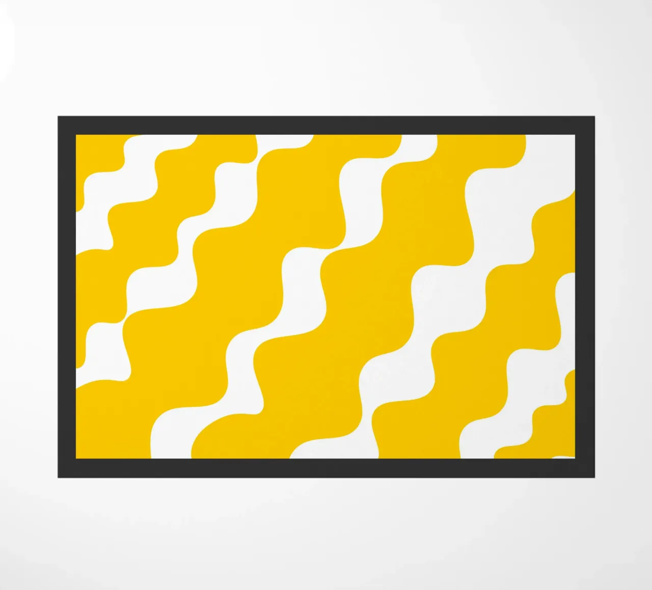 Yellow slanting waves zerbino da baobabprintstore